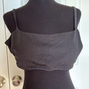 Aerie Black Scoop Bikini Top